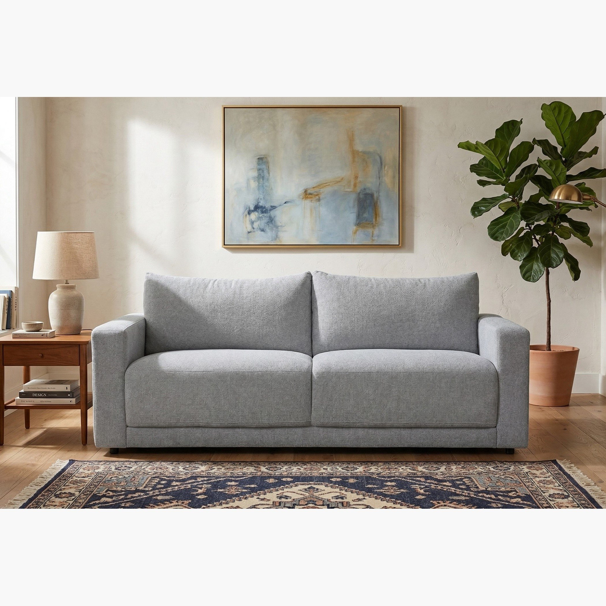 Oris 3-Seater Fabric Sofa