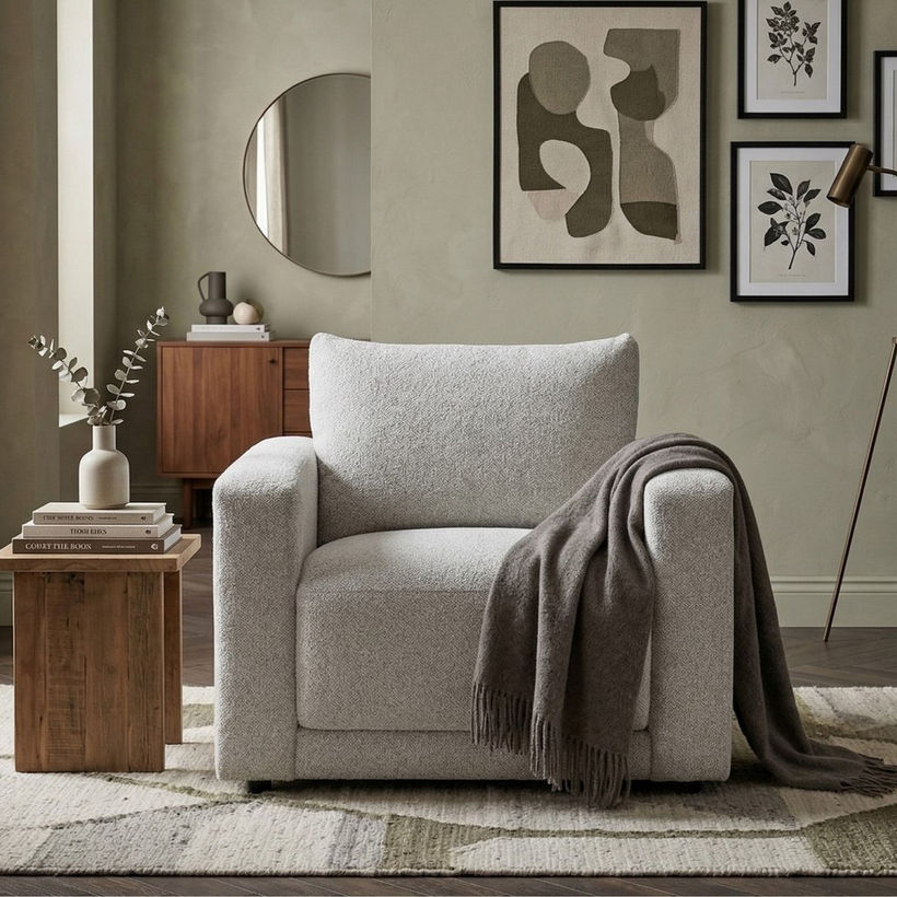Oris Fabric Armchair Sofa - Image 3