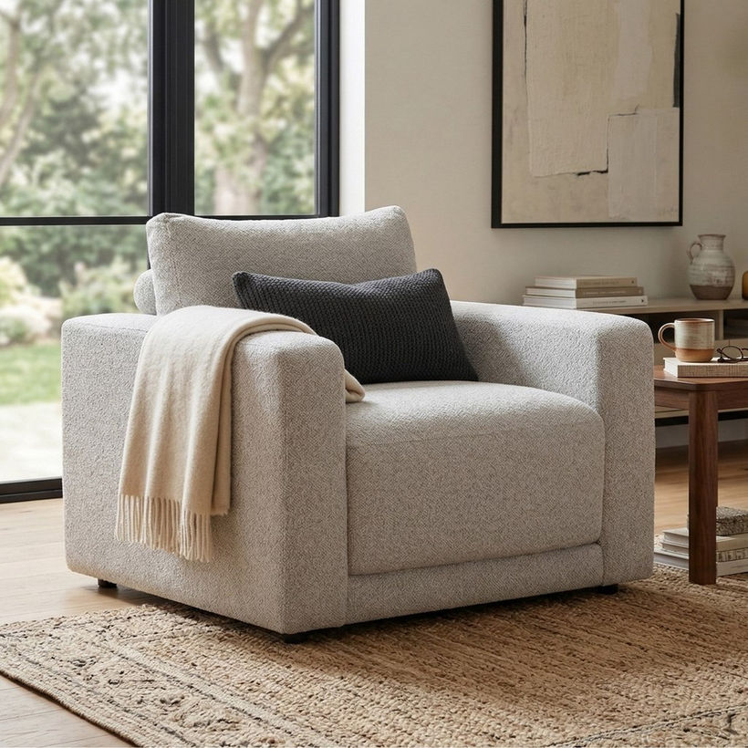 Oris Fabric Armchair Sofa - Image 4