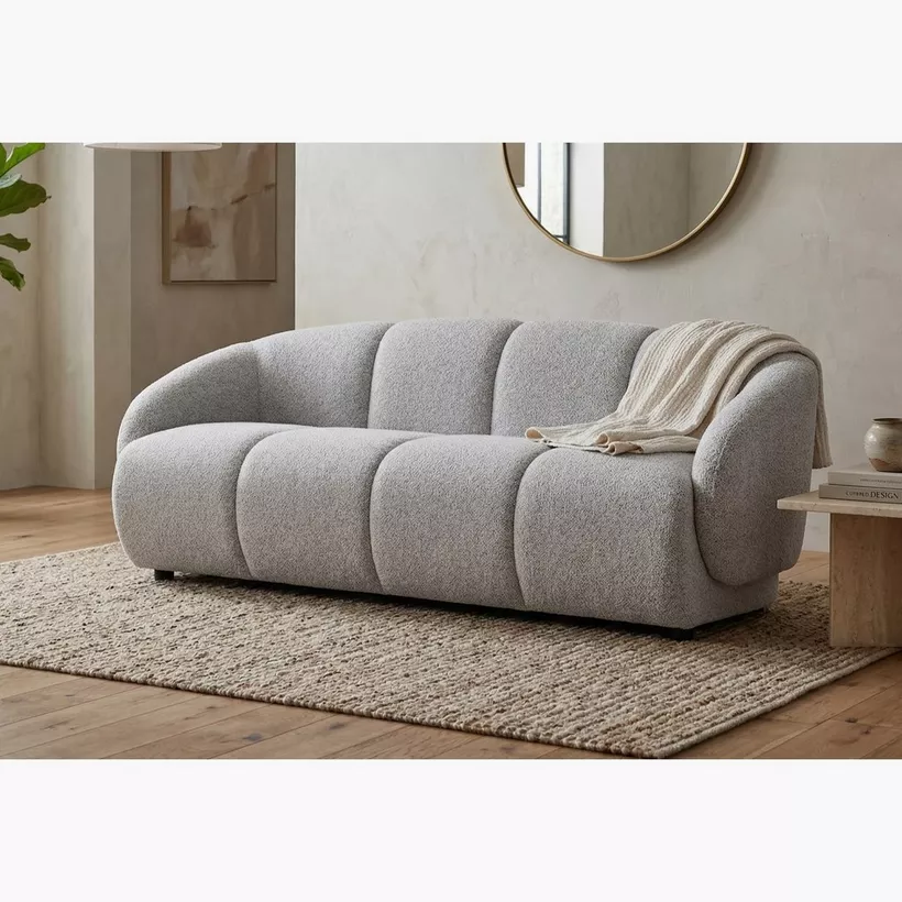 Arcos 3-Seater Fabric Sofa - Image 4
