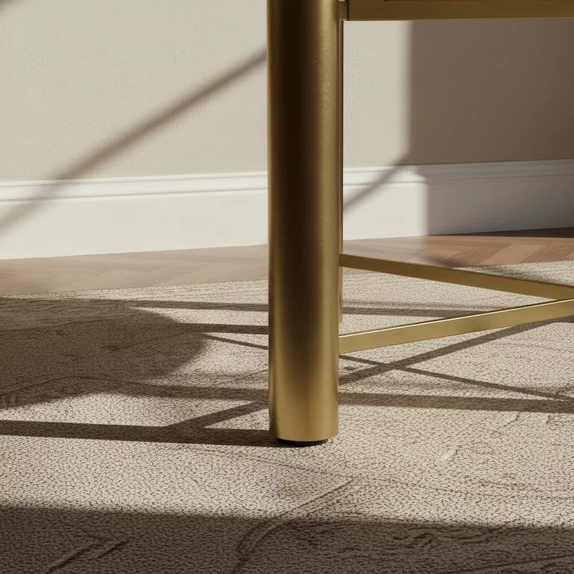 Vendra Treesa Geniune Marble Top Coffee Table - Image 4