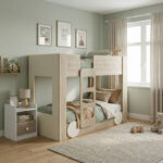 Vanilla Halmstad Doubledecker Single Bunk Bed - 90x190 cm