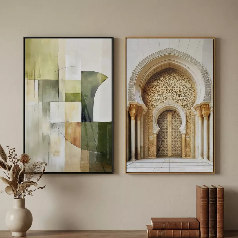 Cyprus Elara Dome Door High Gloss Framed Picture - 60x90x2.5 cm - Image 2