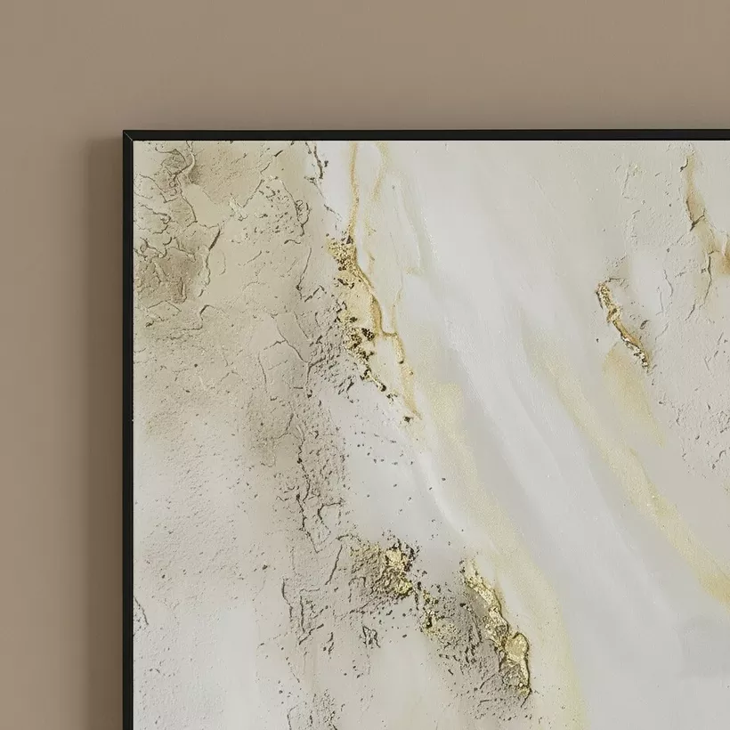 Cyprus Elara Marble High Gloss Framed Picture - 50x70x2.5 cm - Image 3