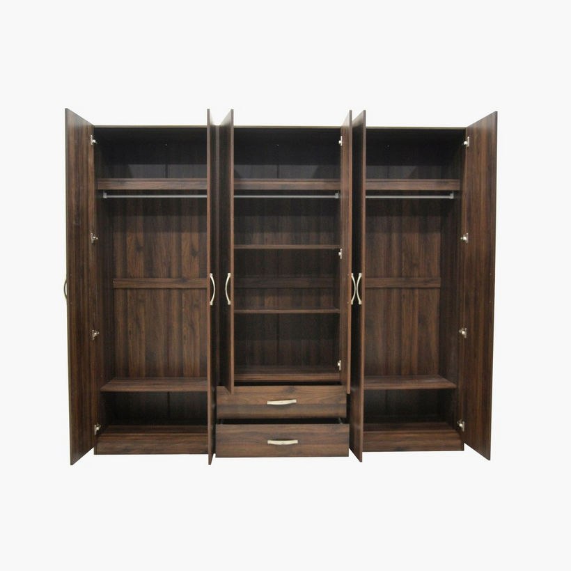 Kulltorp Plus 6-Door Wardrobe with 2 Drawers and Mirrors - Image 8