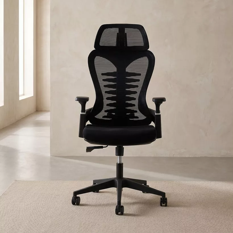Mavis High Back Office Chair with 3D Lumbar Support and 2D Armpad - Image 4
