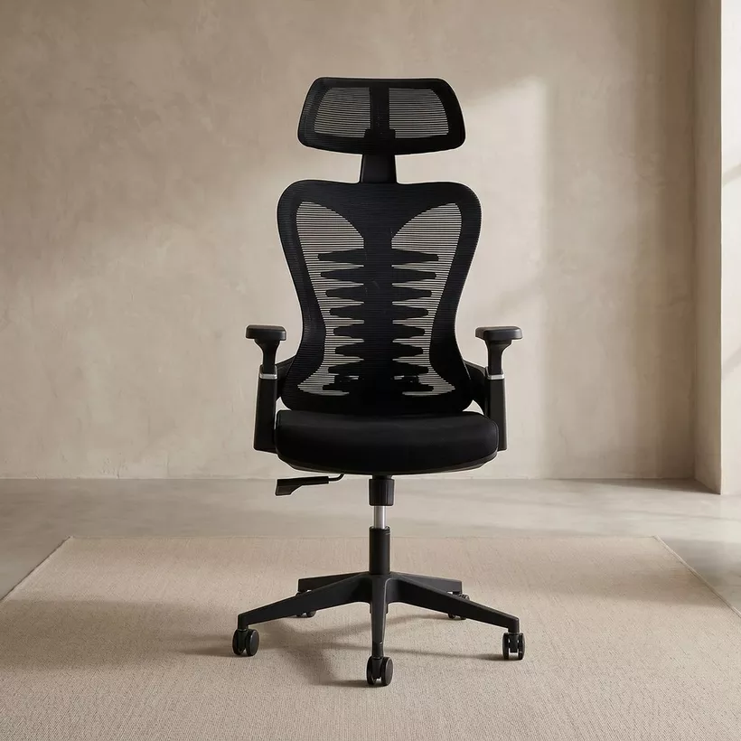 Mavis High Back Office Chair with 3D Lumbar Support and 2D Armpad - Image 5