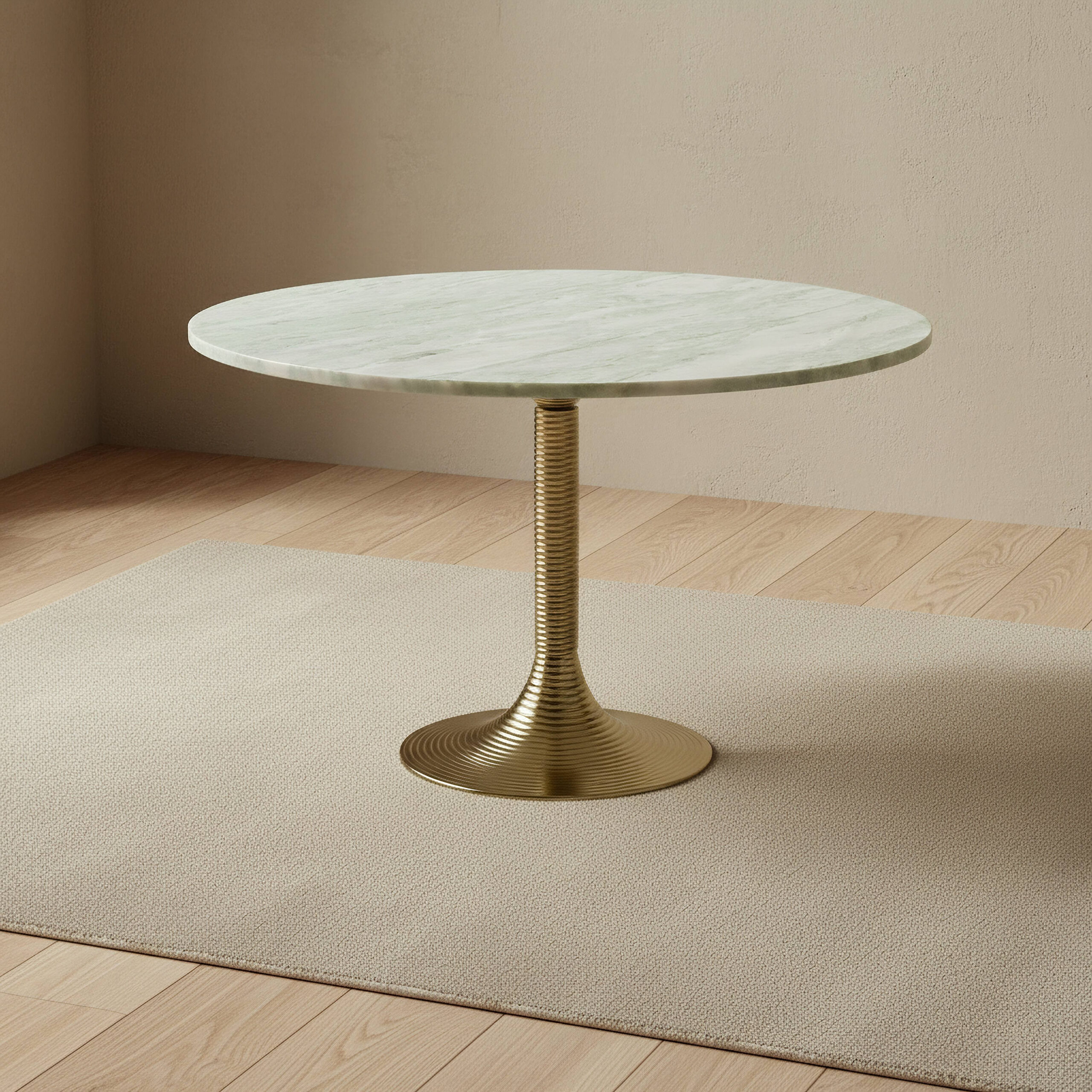 Vendra Solis Genuine Marble Top Coffee Table