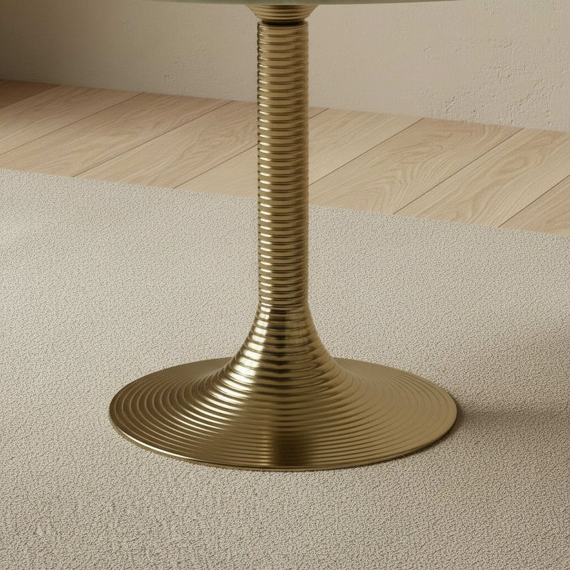 Vendra Solis Genuine Marble Top Coffee Table - Image 4