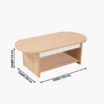 Modulix Bastian NXT Oval Coffee Table