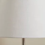 Merick Marble Table Lamp with Linen Shade - 28x48 cm