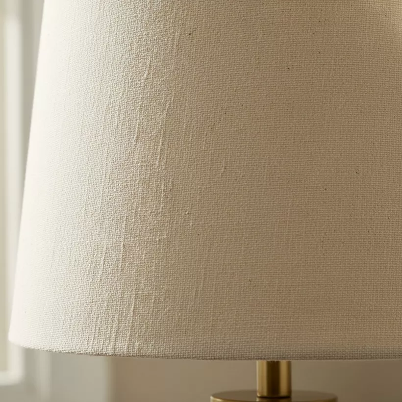 Merick Ceramic Table Lamp with Linen Shade - 30x60 cm - Image 4
