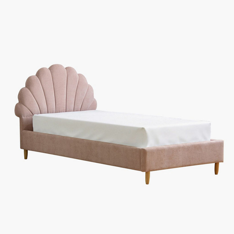 Ivory Bloom Upholstered Single Bed - 90x200 cm - Image 5