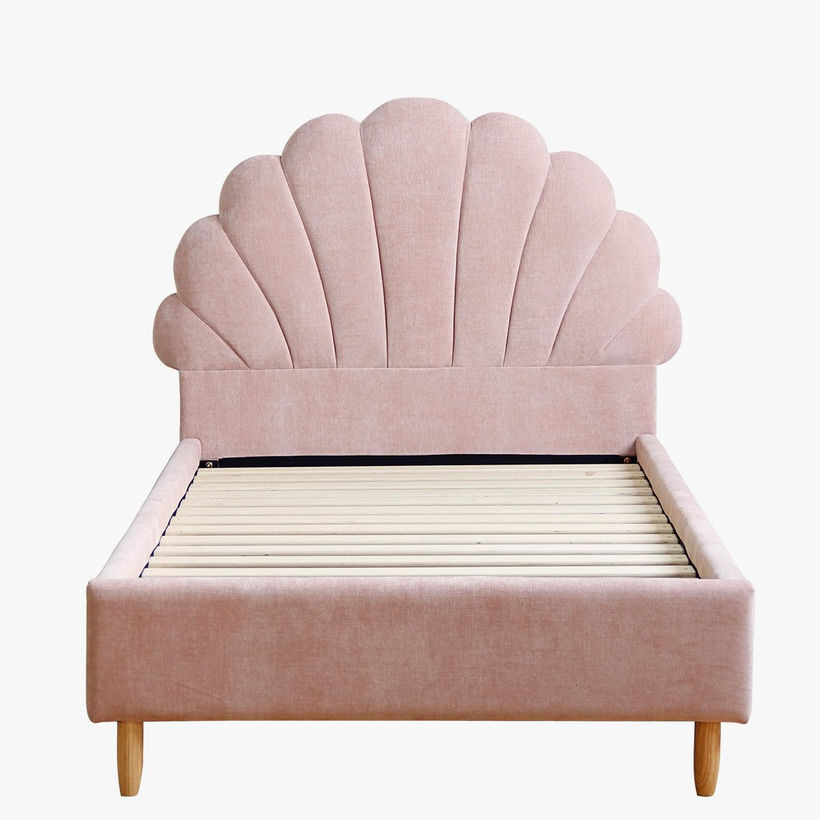 Ivory Bloom Upholstered Single Bed - 90x200 cm - Image 6