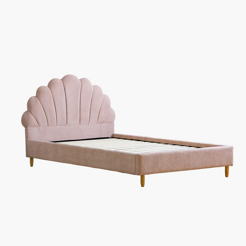 Ivory Bloom Upholstered Single Bed - 90x200 cm - Image 7