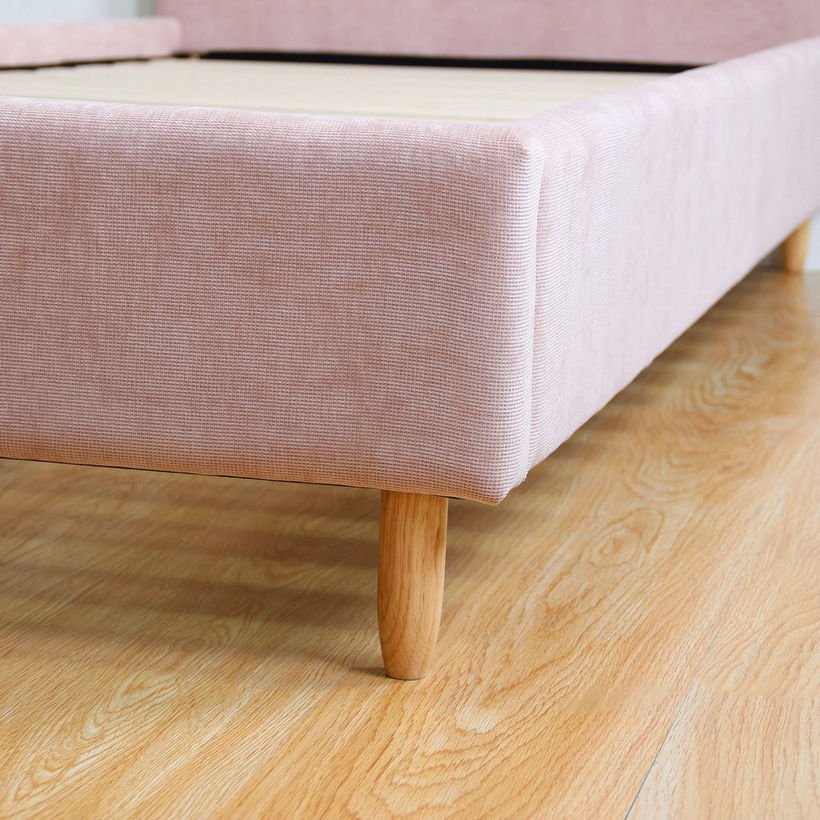 Ivory Bloom Upholstered Single Bed - 90x200 cm - Image 8