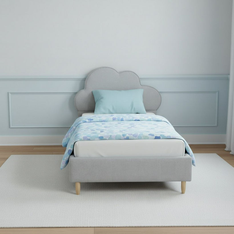 Ivory Nimbus Nxt Upholstered Single Bed - 90x200 cm - Image 3