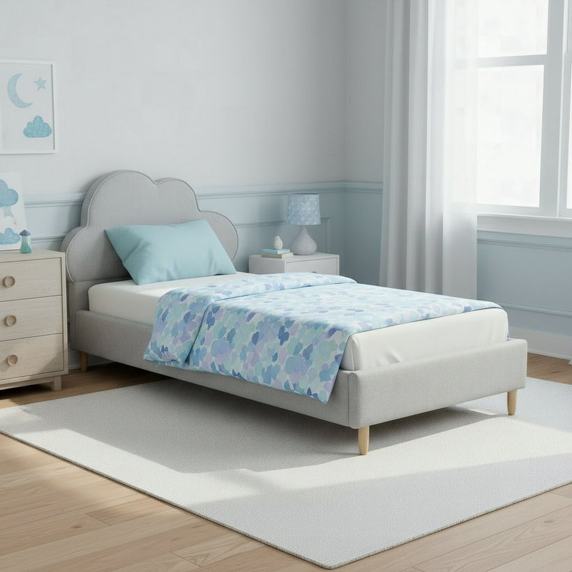 Ivory Nimbus Nxt Upholstered Single Bed - 90x200 cm - Image 6
