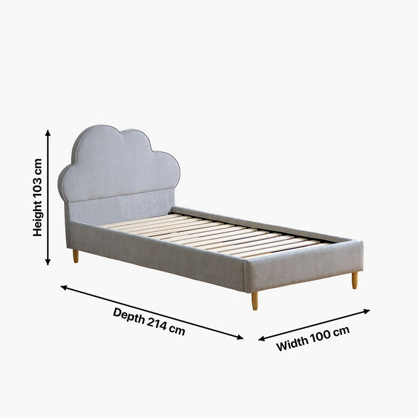 Ivory Nimbus Nxt Upholstered Single Bed - 90x200 cm - Image 7