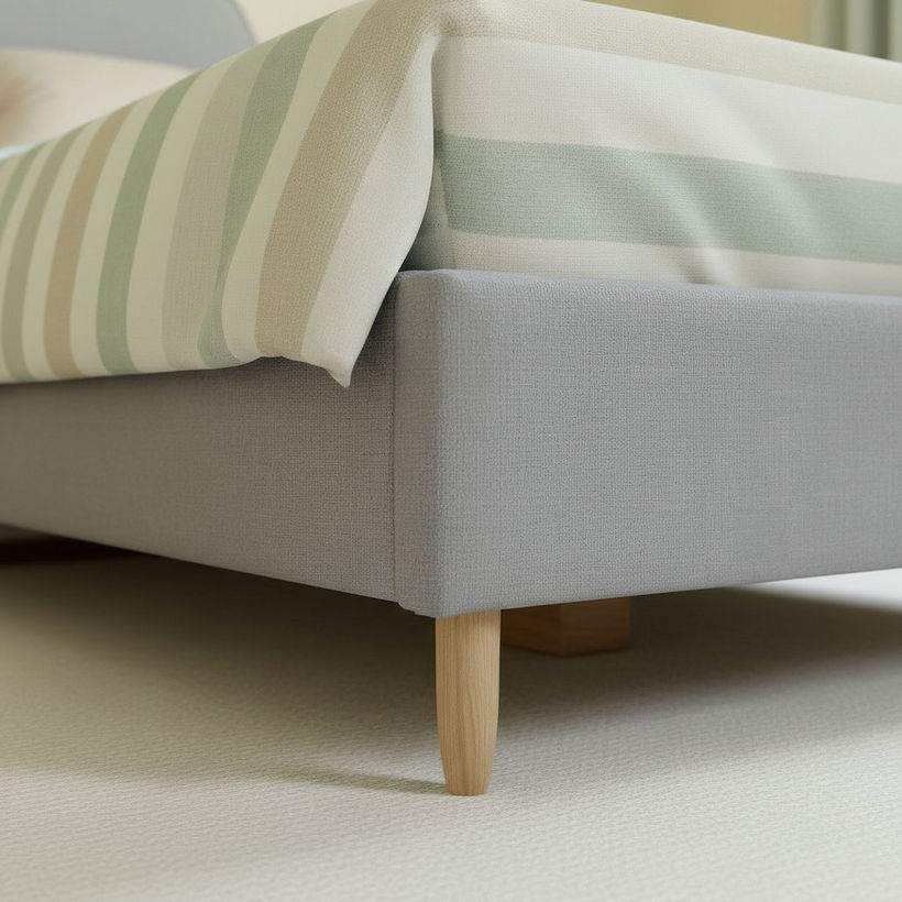Ivory Nimbus Nxt Upholstered Twin Bed - 120x200 cm - Image 5