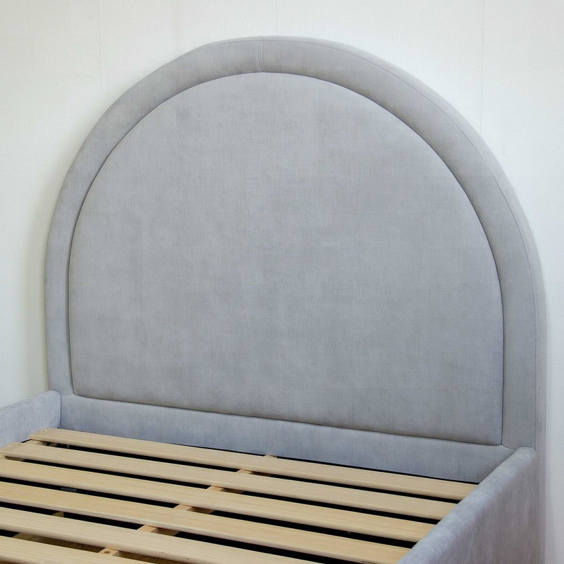 Ivory Luna Upholstered Single Bed - 90x200 cm - Image 4