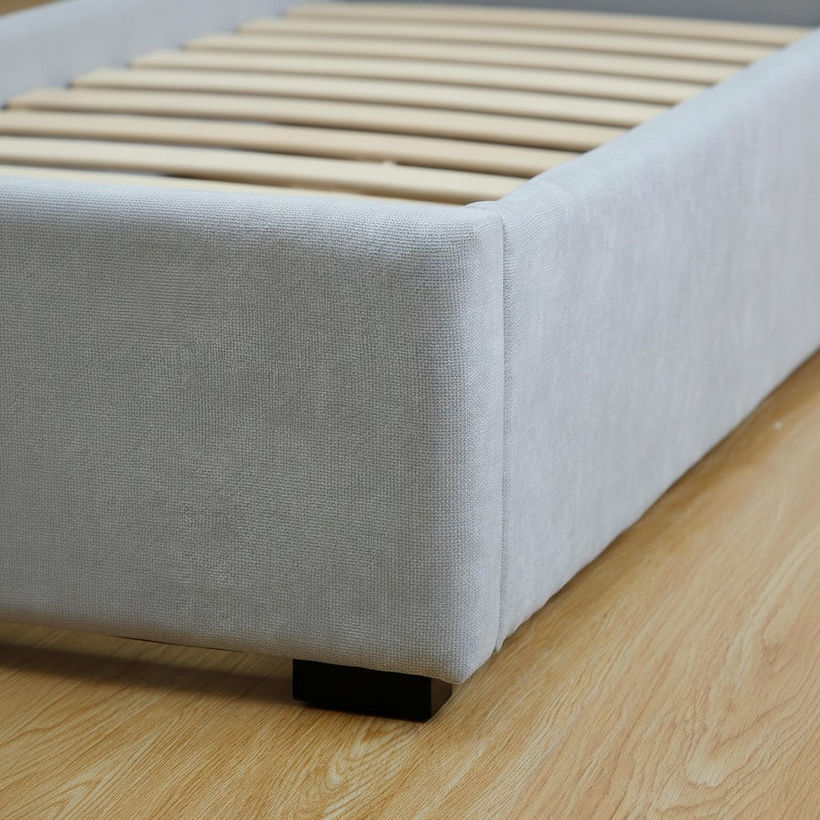 Ivory Luna Upholstered Single Bed - 90x200 cm - Image 5