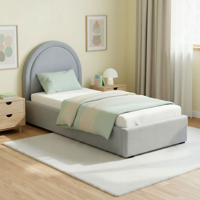 Ivory Luna Upholstered Single Bed - 90x200 cm - Image 6