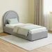 Ivory Luna Upholstered Single Bed - 90x200 cm - Image 8