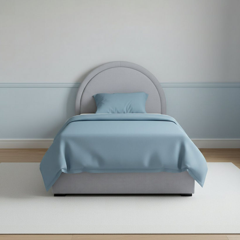 Ivory Luna Upholstered Twin Bed - 120x200 cm - Image 3