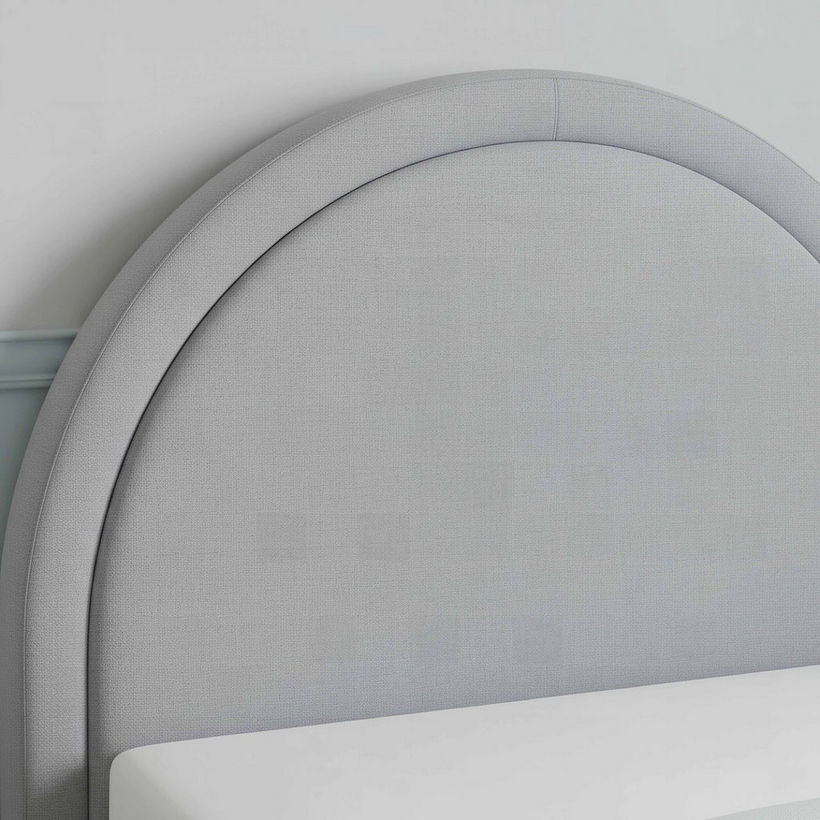 Ivory Luna Upholstered Twin Bed - 120x200 cm - Image 4