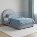Ivory Luna Upholstered Twin Bed - 120x200 cm - Image 8