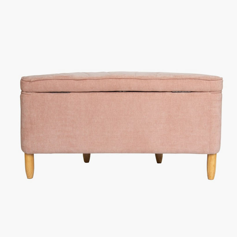 Ivory Bloom Pouf with Storage - Image 9