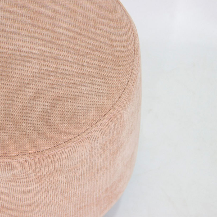 Ivory Curve Kids Armchair with Stool - Image 8