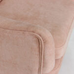 Ivory Curve Kids Armchair with Stool
