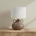 Elinor Glazed Ceramic Table Lamp with Linen Shade - 43.5 cm - Image 6