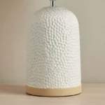 Elinor Ceramic Table Lamp with Linen Shade - 55 cm