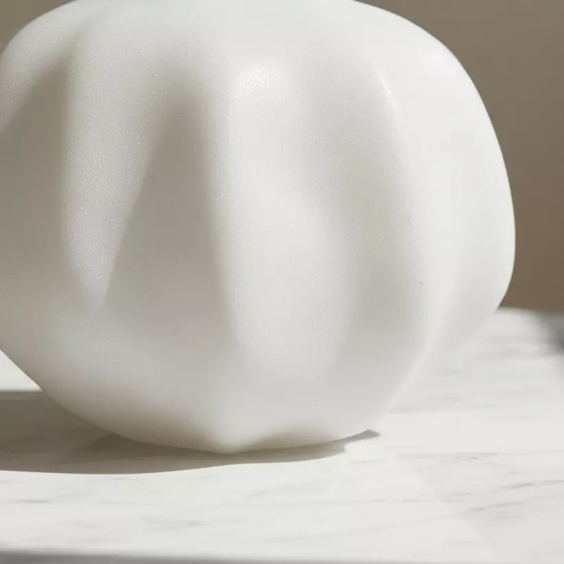 Clifford Ora Monochrome Luxe Marble Decorative Vase - 21.7x20x21.5 cm - Image 4