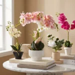 Areos Artificial Flower Potted Plants in Ceramic Pot - 38 cm