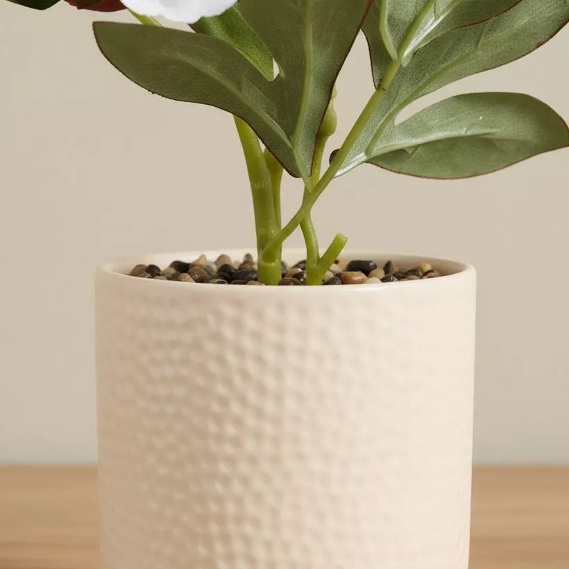 Areos Artificial Flower Potted Plants in Ceramic Pot - 38 cm - Image 4