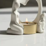 Wren Ema Monochrome Decorative Tealight Candleholder - 10.8x8x13 cm