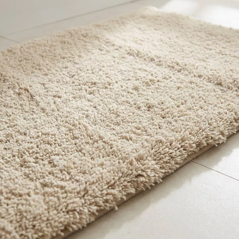 Leah Silky Shag Plush Antiskid Bath Mat - 45x75 cm - Image 3