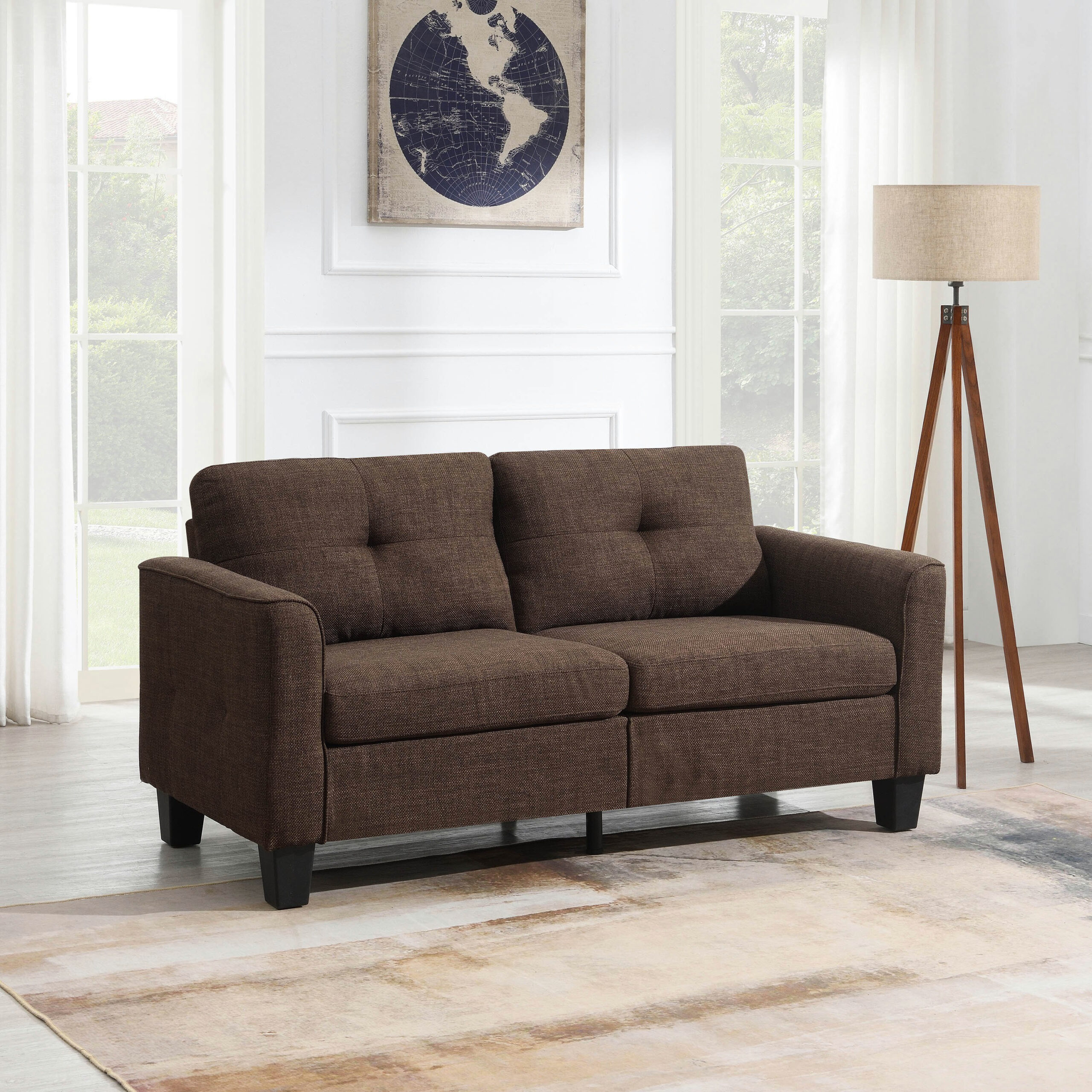 Movo Aurora 3-Seater Fabric Sofa