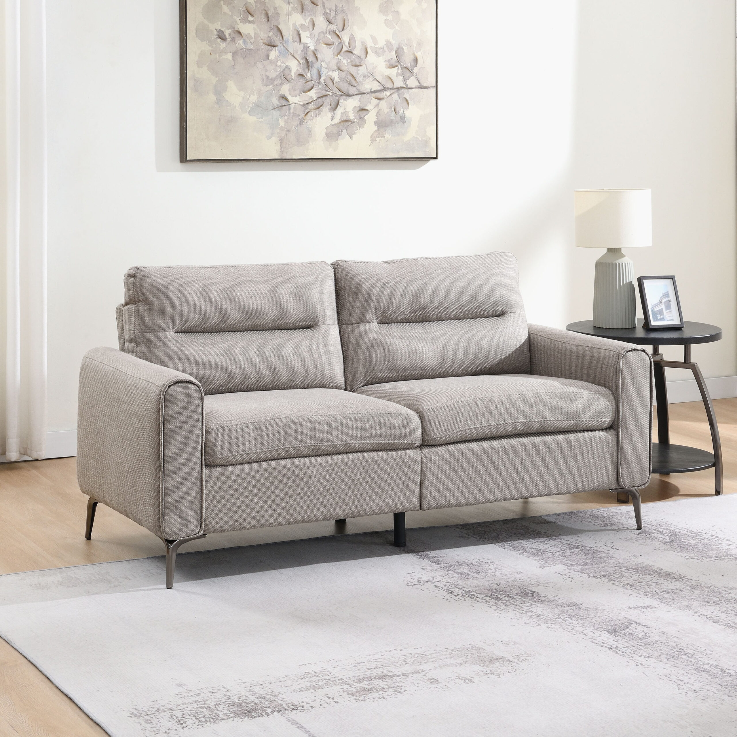Movo Velora 3-Seater Fabric Sofa