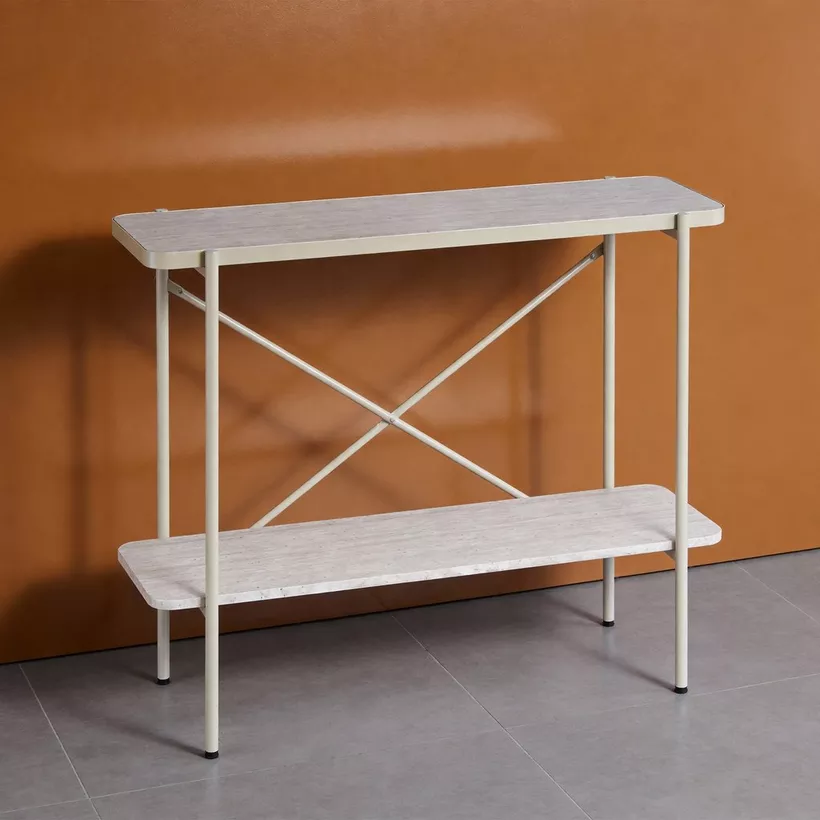 Movo-Shelly 2-Tier Bookshelf with Metal Frame - Image 3