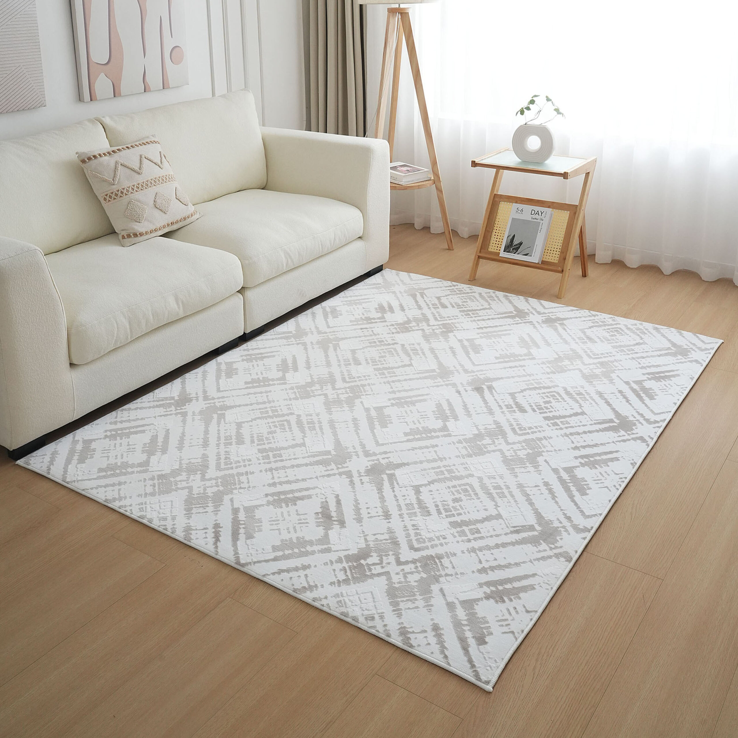 Ontario Dimo Printed Flannel Rug - 150x200 cm
