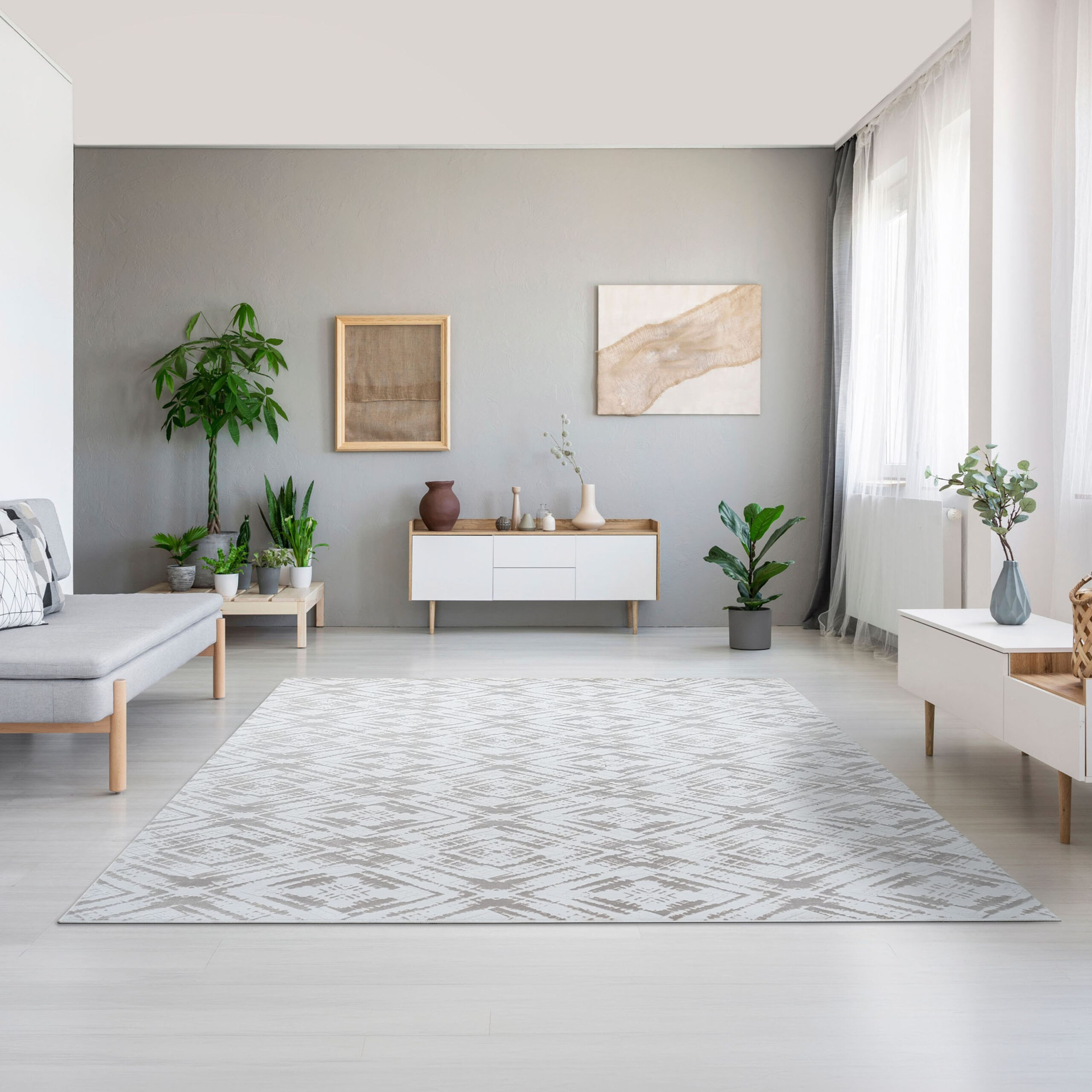 Ontario Dimo Printed Flannel Rug - 250x360 cm
