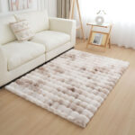 Timmy Bubble Rabbit Fur Printed Rug - 120x170 cm