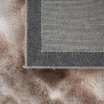 Timmy Bubble Rabbit Fur Printed Rug - 120x170 cm