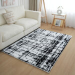 Timmy Mono Rabbit Fur Monochrome Rug - 120x170 cm