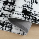 Timmy Mono Rabbit Fur Monochrome Rug - 150x220 cm